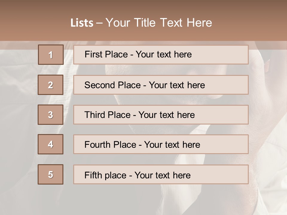 Think Modern Guy PowerPoint Template