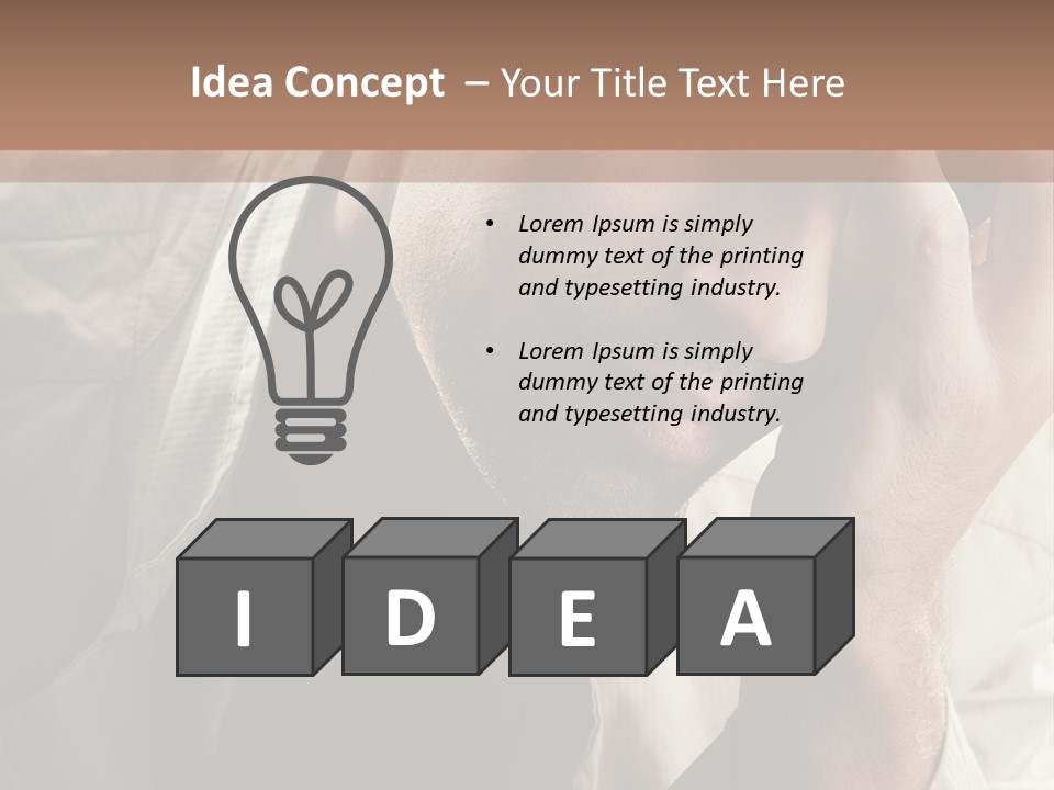 Think Modern Guy PowerPoint Template