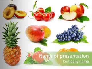 Blue White Diet PowerPoint Template