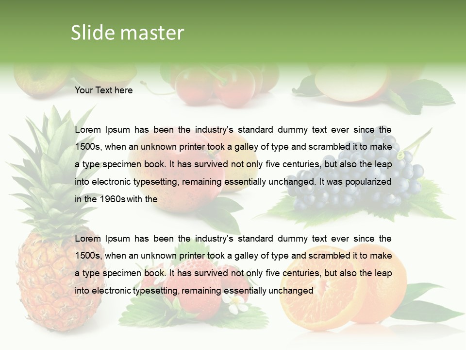 Blue White Diet PowerPoint Template