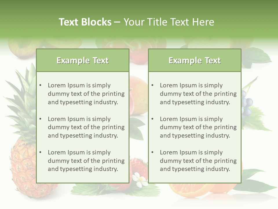 Blue White Diet PowerPoint Template