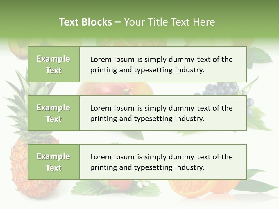 Blue White Diet PowerPoint Template