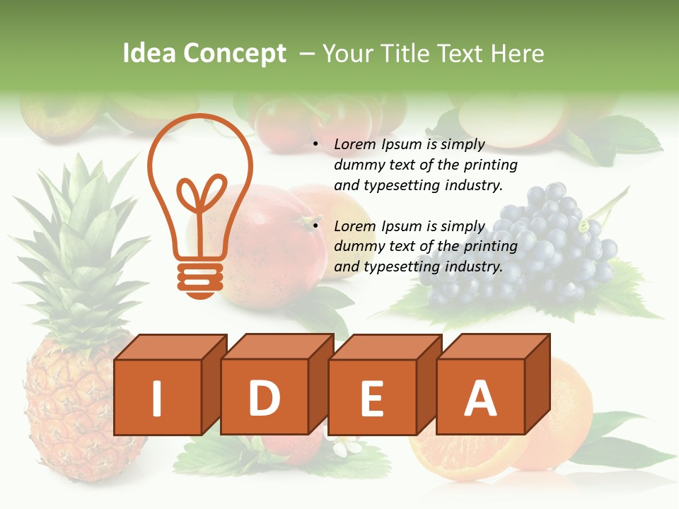 Blue White Diet PowerPoint Template