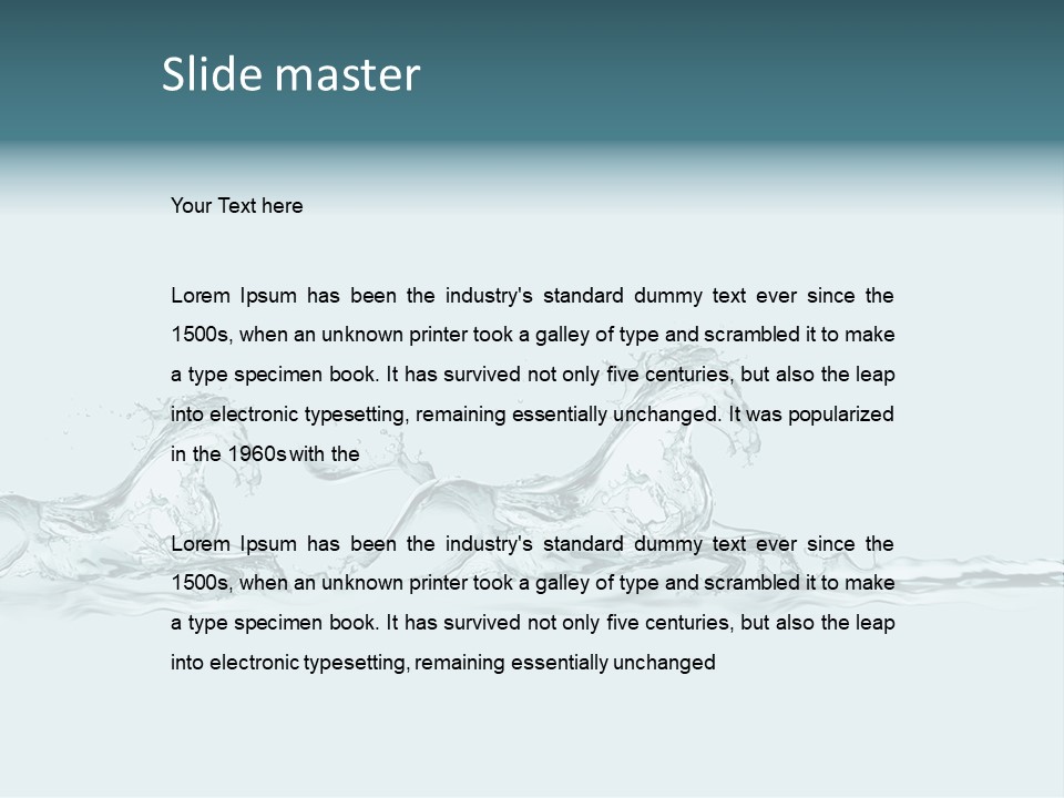 Stallion Beautiful Wildlife PowerPoint Template