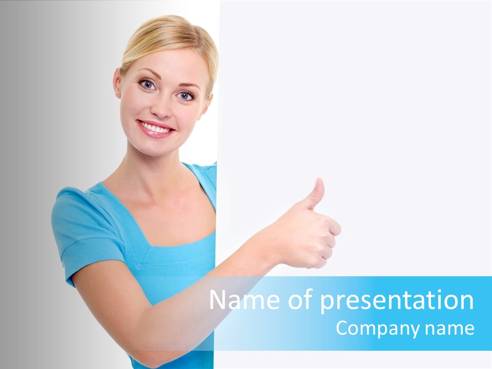 Horizontal Casual Isolated PowerPoint Template