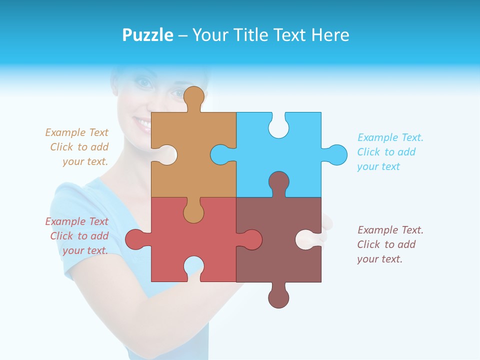 Horizontal Casual Isolated PowerPoint Template