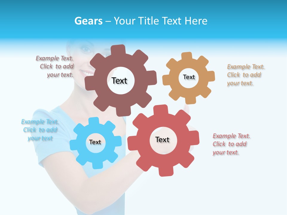 Horizontal Casual Isolated PowerPoint Template