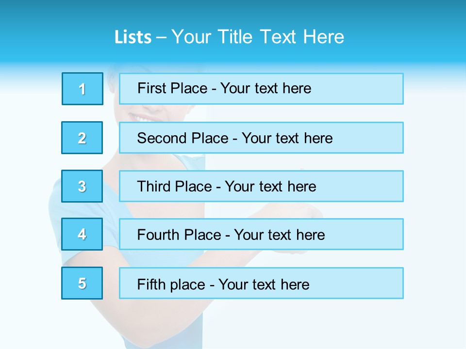 Horizontal Casual Isolated PowerPoint Template