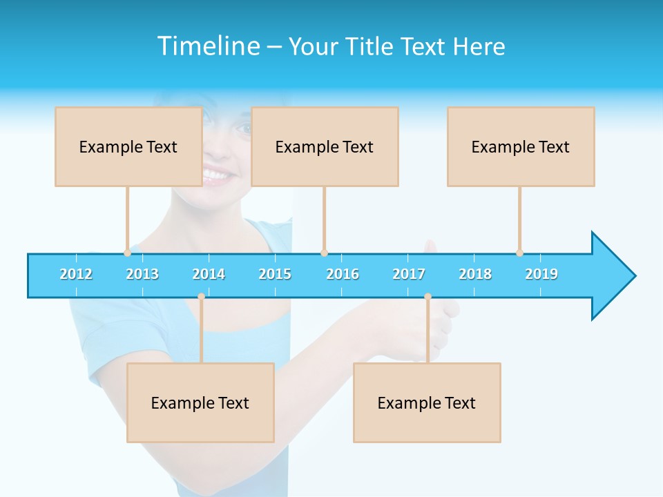 Horizontal Casual Isolated PowerPoint Template