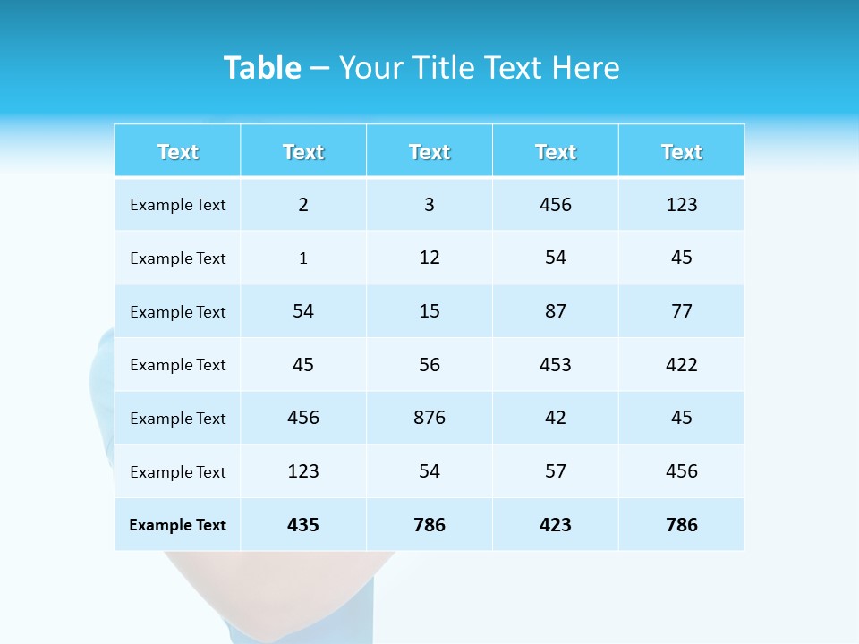 Horizontal Casual Isolated PowerPoint Template