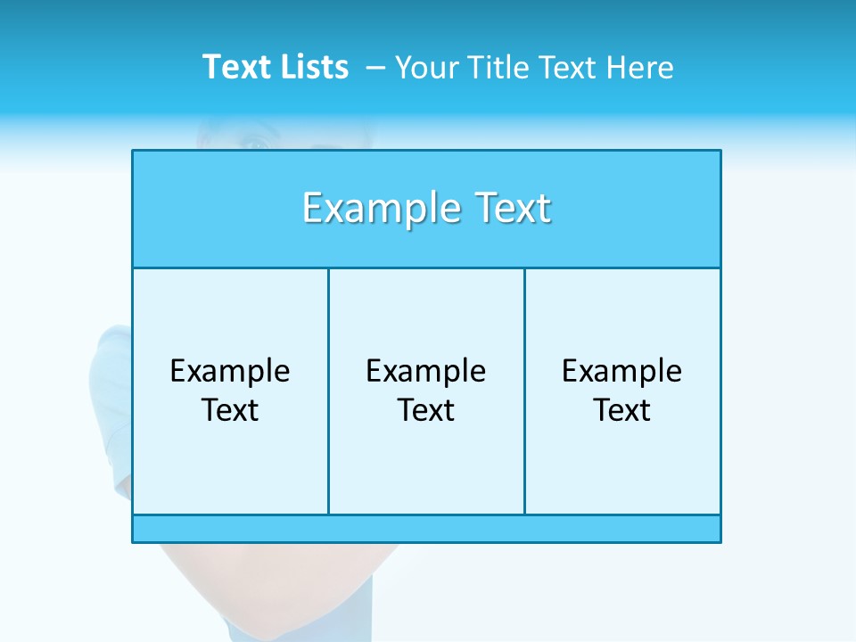 Horizontal Casual Isolated PowerPoint Template