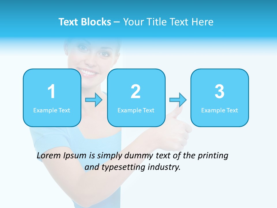 Horizontal Casual Isolated PowerPoint Template