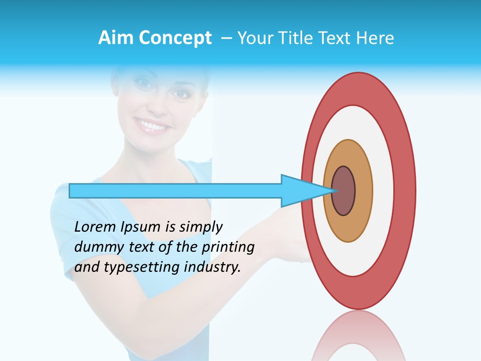 Horizontal Casual Isolated PowerPoint Template