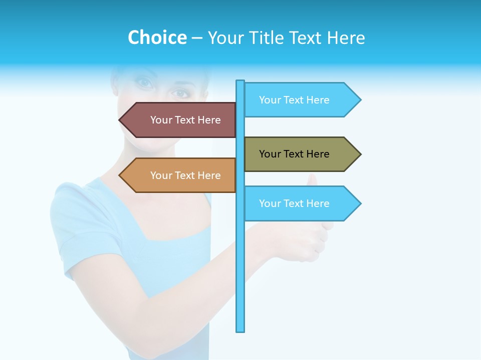 Horizontal Casual Isolated PowerPoint Template