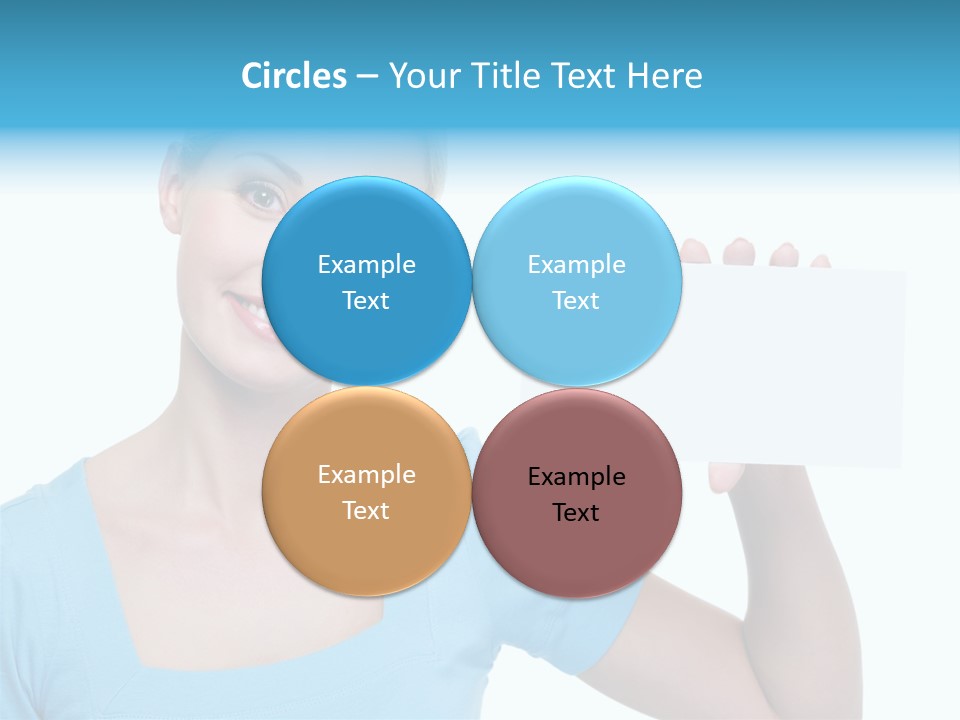 Point Girl Copy Space PowerPoint Template