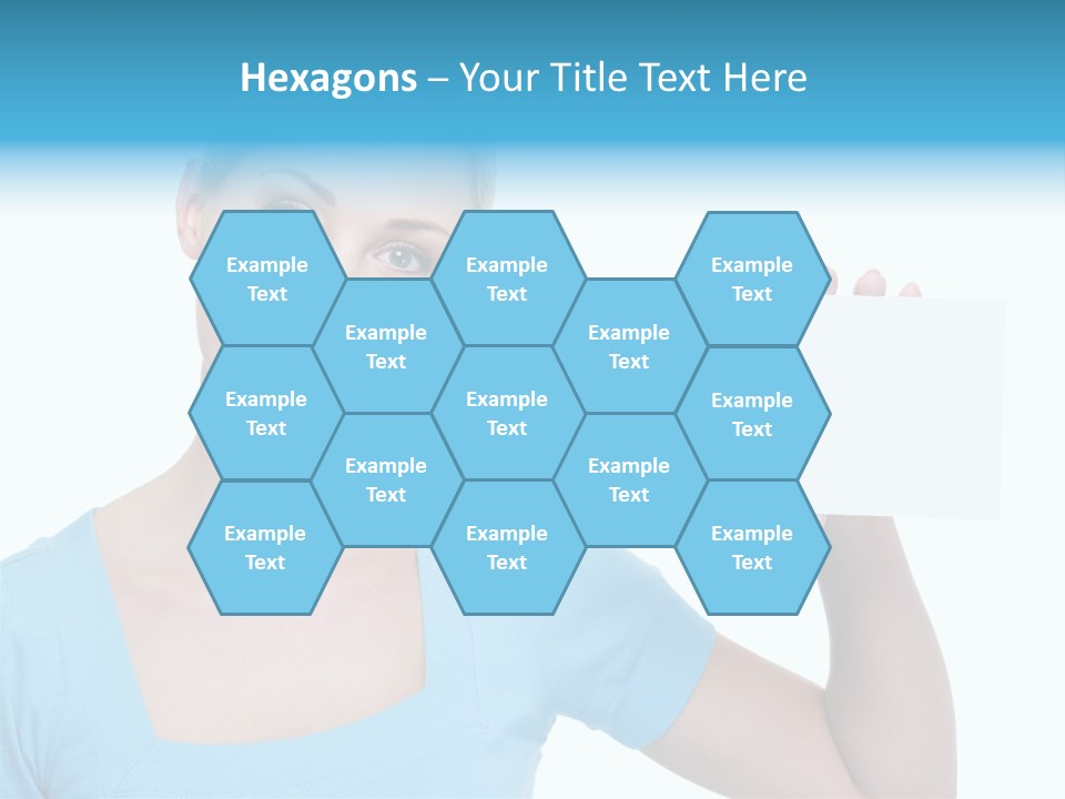 Point Girl Copy Space PowerPoint Template