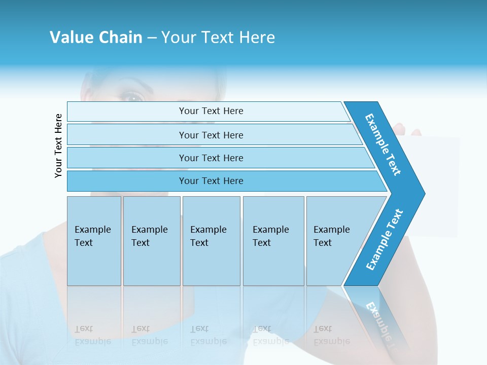 Point Girl Copy Space PowerPoint Template
