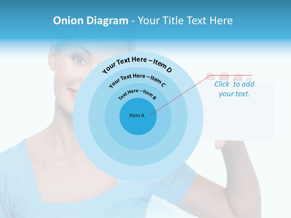 Point Girl Copy Space PowerPoint Template