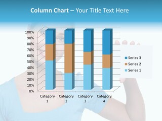 Point Girl Copy Space PowerPoint Template