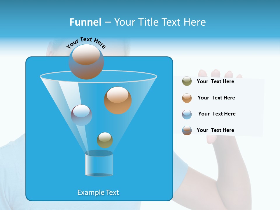 Point Girl Copy Space PowerPoint Template