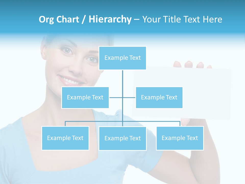 Point Girl Copy Space PowerPoint Template