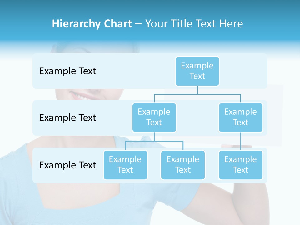 Point Girl Copy Space PowerPoint Template