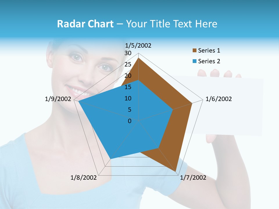 Point Girl Copy Space PowerPoint Template