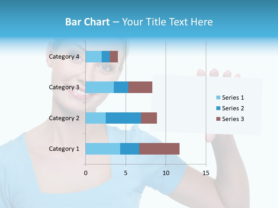 Point Girl Copy Space PowerPoint Template