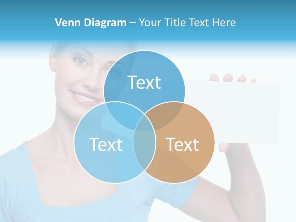 Point Girl Copy Space PowerPoint Template