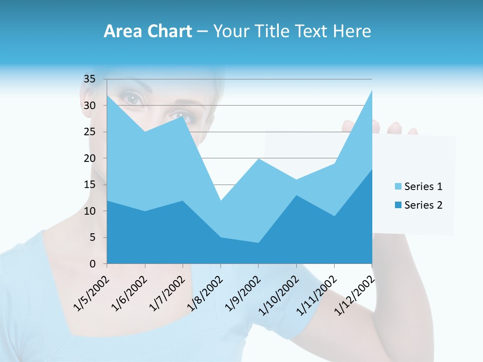 Point Girl Copy Space PowerPoint Template