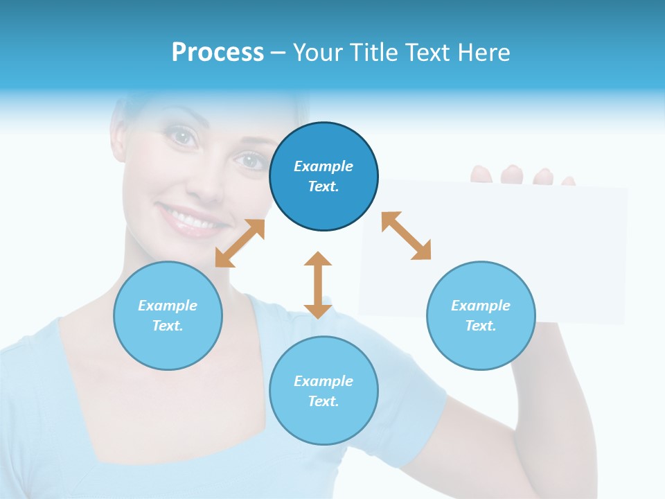 Point Girl Copy Space PowerPoint Template