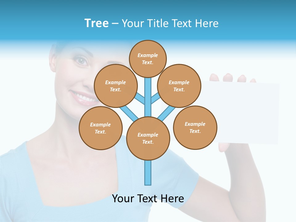 Point Girl Copy Space PowerPoint Template