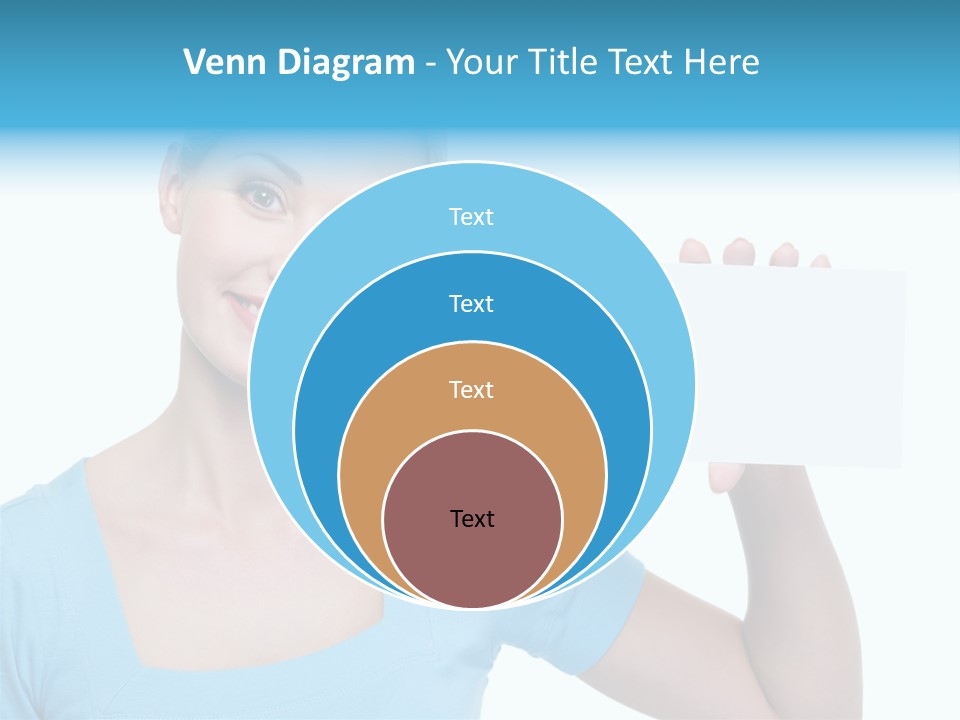 Point Girl Copy Space PowerPoint Template