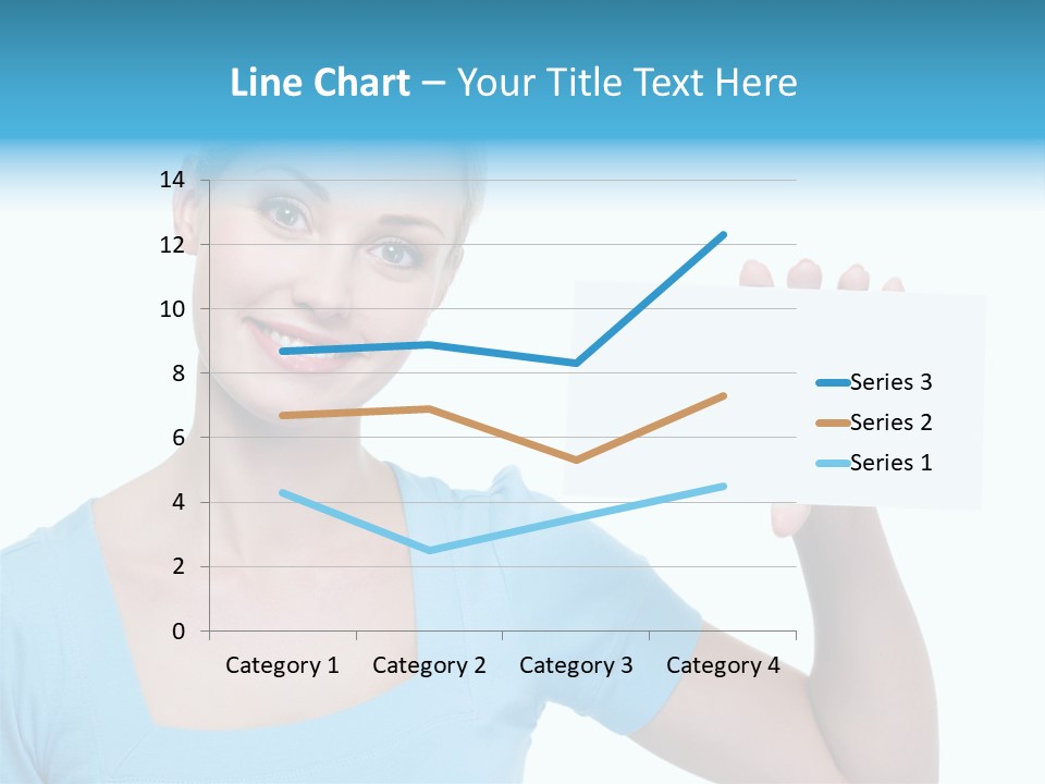 Point Girl Copy Space PowerPoint Template