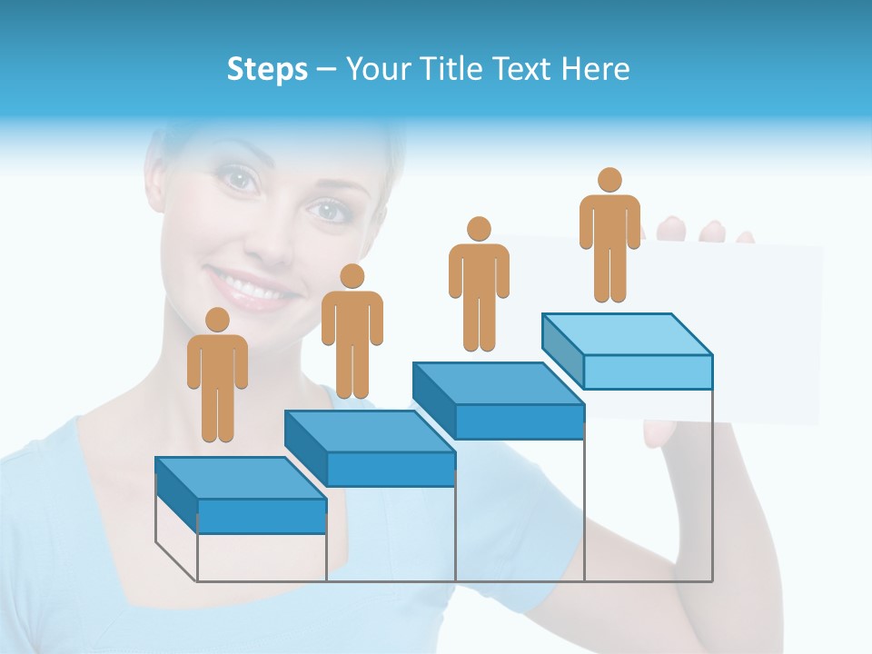 Point Girl Copy Space PowerPoint Template