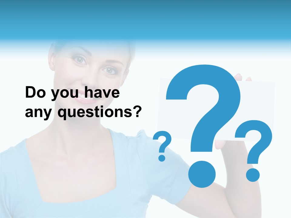 Point Girl Copy Space PowerPoint Template