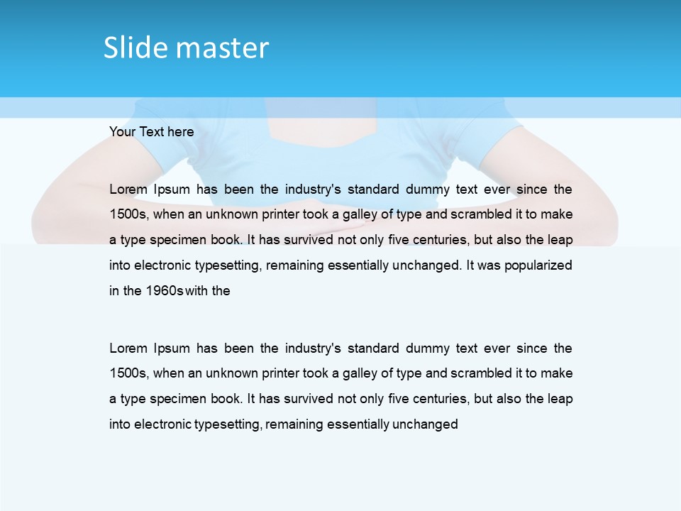 Face White Woman PowerPoint Template