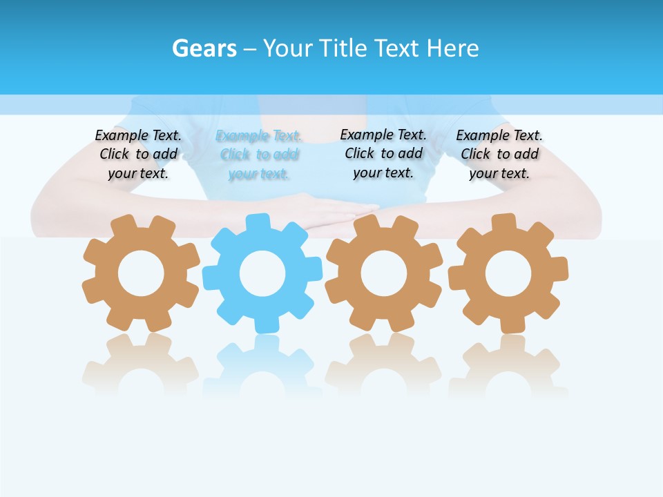 Face White Woman PowerPoint Template