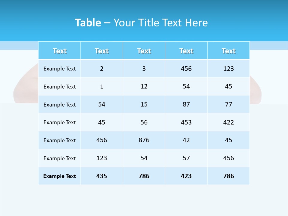 Face White Woman PowerPoint Template