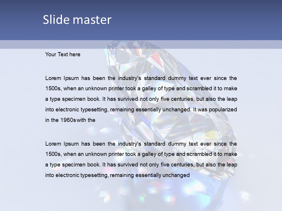 Single Reflection Shiny PowerPoint Template