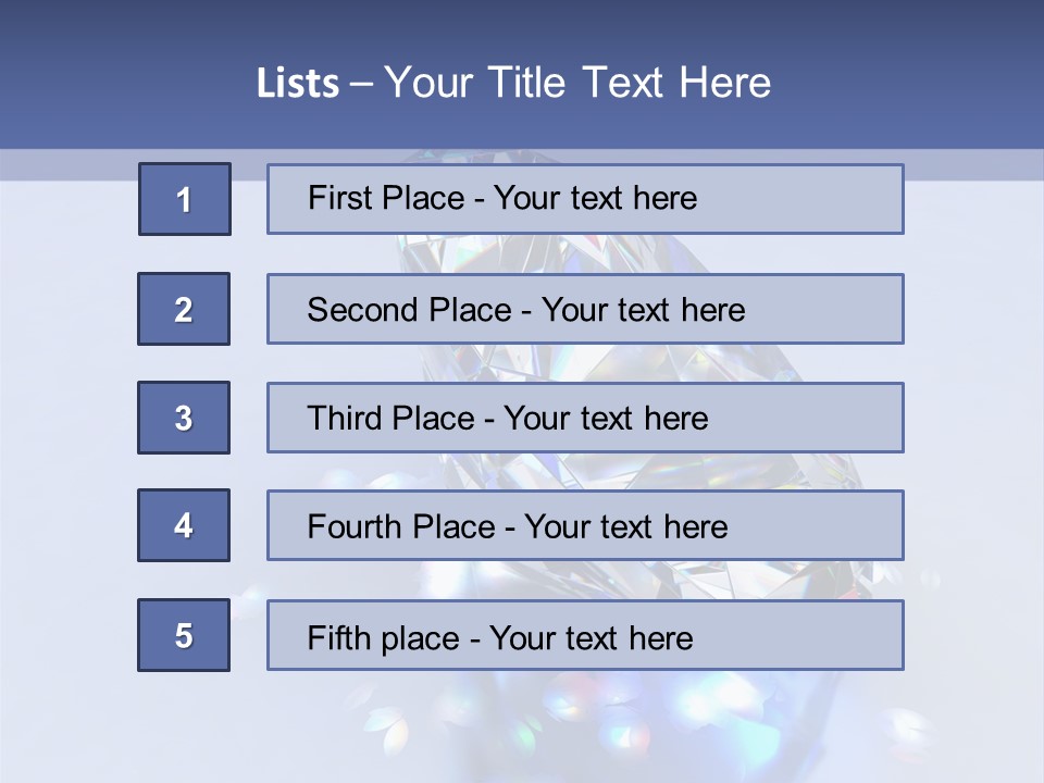 Single Reflection Shiny PowerPoint Template