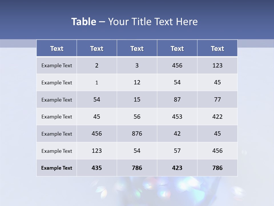 Single Reflection Shiny PowerPoint Template