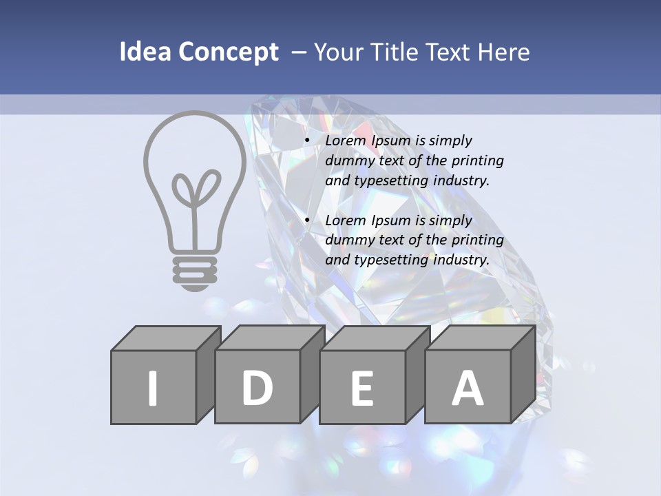 Single Reflection Shiny PowerPoint Template