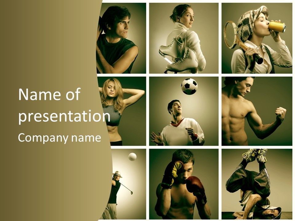 Health Body Dance PowerPoint Template