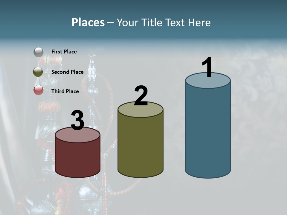 Glass Water Ornament PowerPoint Template