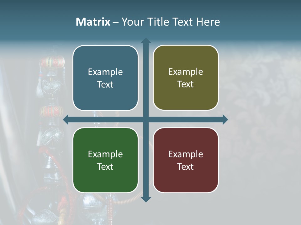 Glass Water Ornament PowerPoint Template