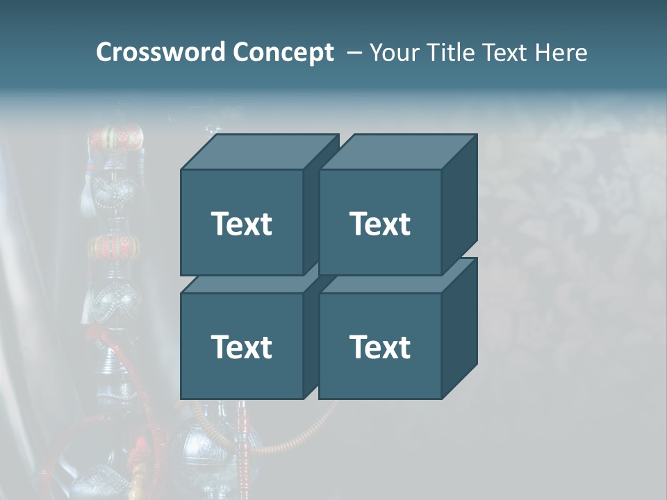 Glass Water Ornament PowerPoint Template