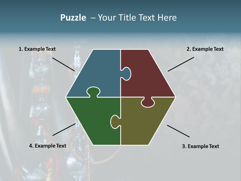 Glass Water Ornament PowerPoint Template
