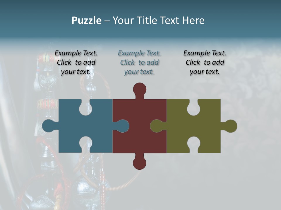 Glass Water Ornament PowerPoint Template