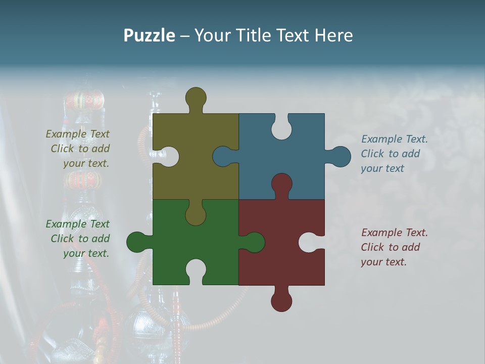 Glass Water Ornament PowerPoint Template